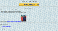 Desktop Screenshot of petbirdpage.com